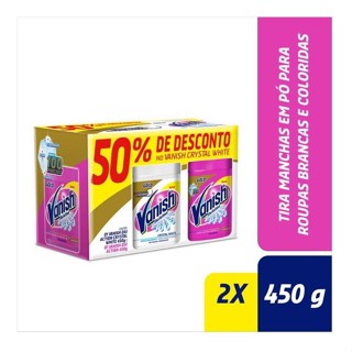 Kit Vanish Alvejante 450G cada Roupas Coloridas e Brancas