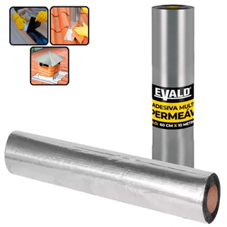 Fita Autoadesiva Multiuso Manta Asfáltica 60 CM x 10 Metros EVALD em Oferta na Shopee