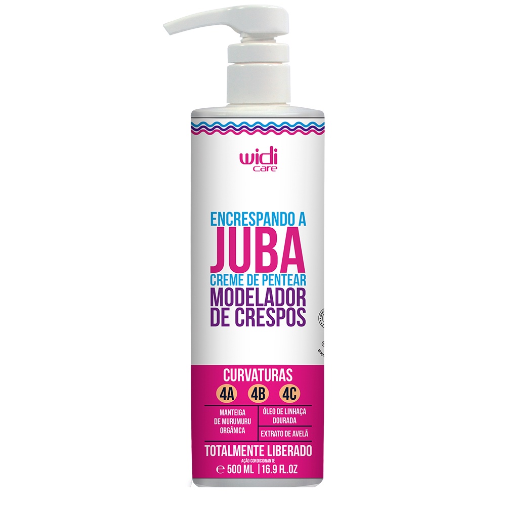 Encrespando a Juba Creme de Pentear Modelador 500 ml - Widi Care em Oferta na Shopee