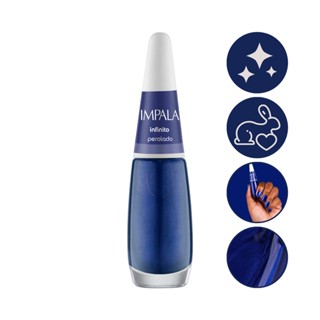 Esmalte Impala A Cor da Moda 4 Perolado Azul Escuro Infinito