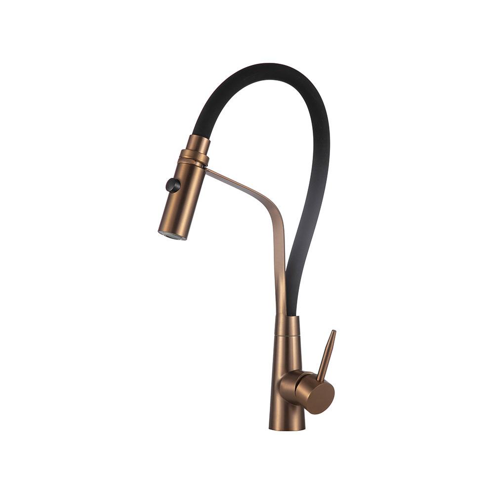 Torneira Para Cozinha Gourmet Misturador Monocomando Turiaçu Pingoo - Dourado Rose em Oferta na Shopee