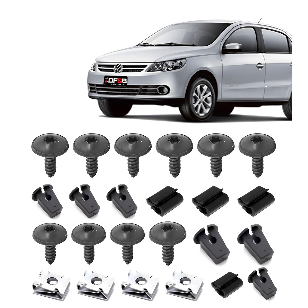 Kit 24 Presilha Parabarro Gol Saveiro Voyage g5 g6 g7 2013 A 2020 em Oferta na Shopee
