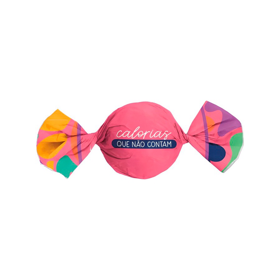 Papel Trufa 14,5x15,5cm - Calorias Rosa  - 100 unidades - Cromus - Rizzo