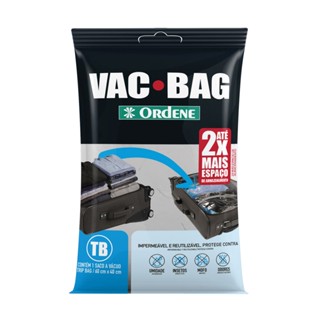 Saco a Vácuo Organizador Trip Bag para Viagem Transparente 60x40cm Vac Bag Ordene