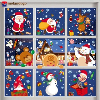 MOLANDOGO Feliz Natal Autocolantes De Decorações De Para Casa Ornamentos Removíveis E1N7