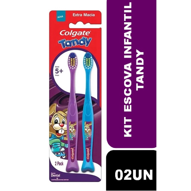 Kit Escova Dental Colgate Tandy Com 2 Unidades