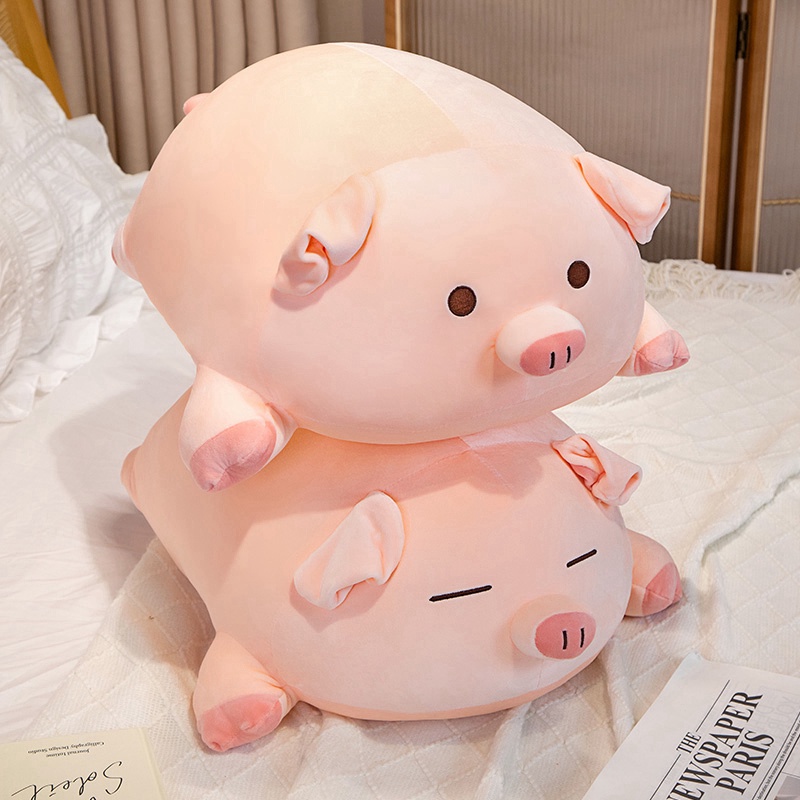 Detalhes do 80cm Almofada Pig Plushie De Porco Peluche Bebê Sono Macia Sofá Infantil Presentes De Aniversário Namorada Presente De Dia Dos Namorados