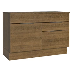 Balcão Gabinete de Pia 120 cm 1 Portas e 2 Gavetas (Com Tampo) Rustic Stella Madesa