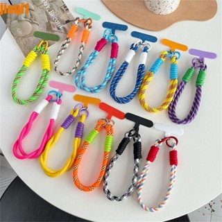 JIAQI1 Cordão De Celular , Antiperda Com Patch Alça De Pulso , Pingente De Telefone Para Pendurar Ornamentos Destacáveis Trançado Chaveiro De Corda