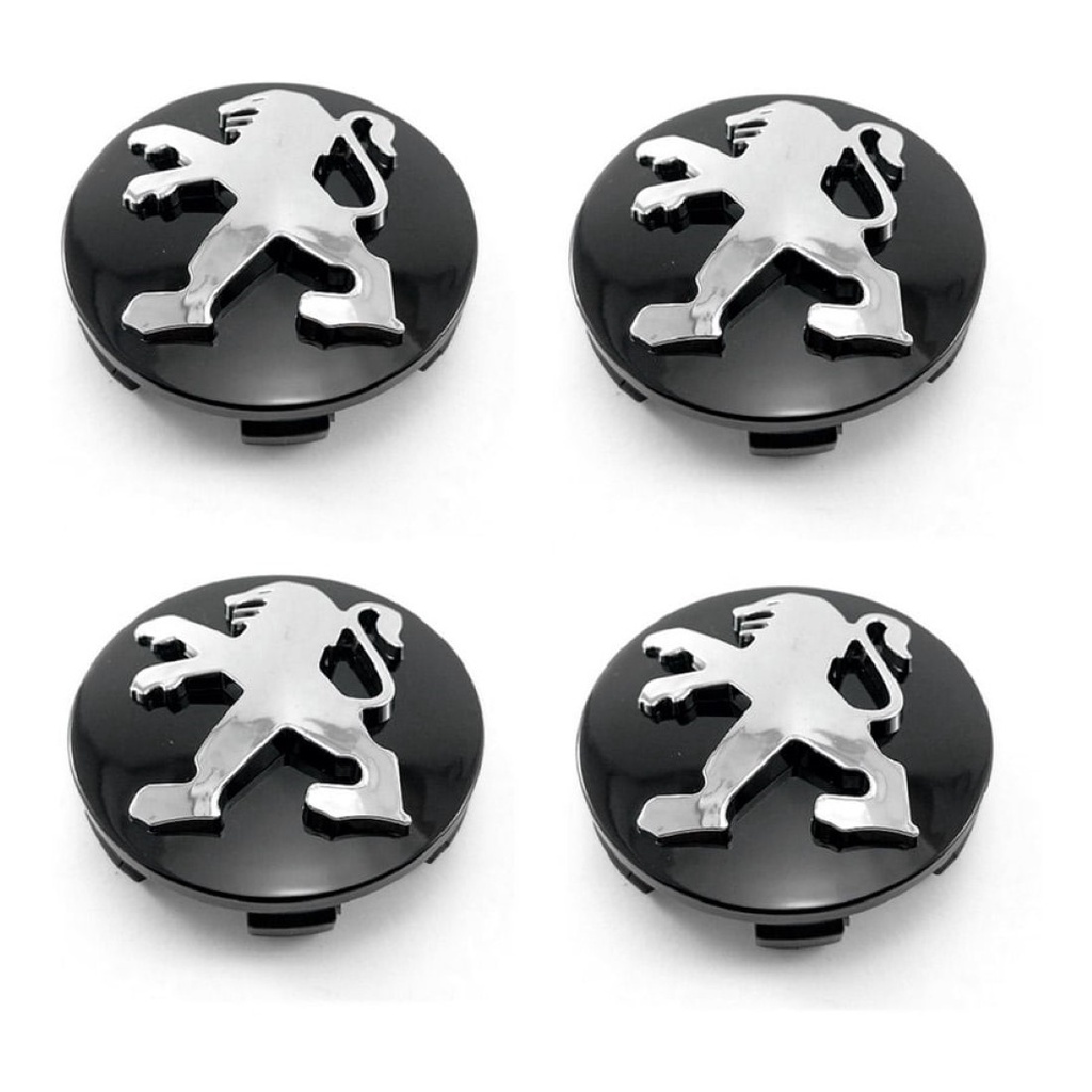 Kit 4 Calota Centro Tampa Roda Peugeot 206 307 208 308 408 em Oferta na Shopee