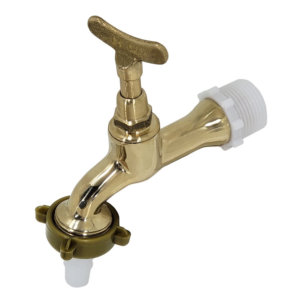 Torneira Jardim e Tanque Acabamento em Metal Delta Metais - Dourado