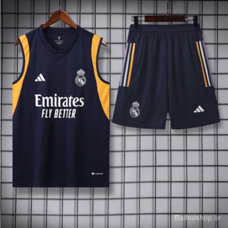 23-24 Número de Nome Personalizado Real Madrid Campeão Treinamento Equipe Masculina Conjunto de Camisas de Futebol