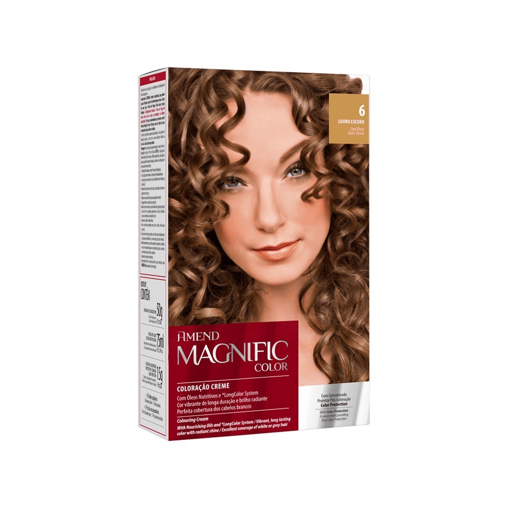 Tintura Amend Magnific Color 6.0 Louro Escuro - Beauty