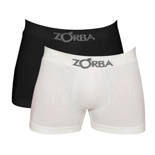 Kit Com 2 Cuecas Zorba Box Boxer Algodão Sortida Masculina