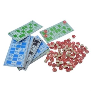 Jogo De Bingo Familiar 48 Cartelas 90 Pedras Em Madeira