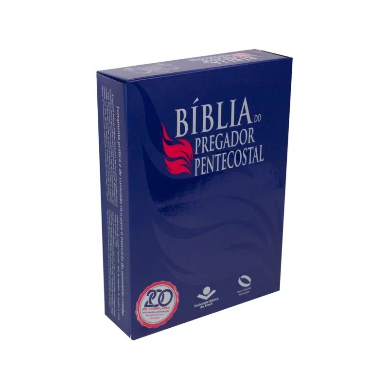 Bíblia do Pregador Pentecostal NAA | Letra Normal | Índice | Azul Nobre em Oferta na Shopee