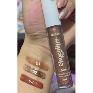 Gloss Chocolate Chocolips Com Aroma Doce Irresistivel de Chocolate Marca Dapop
