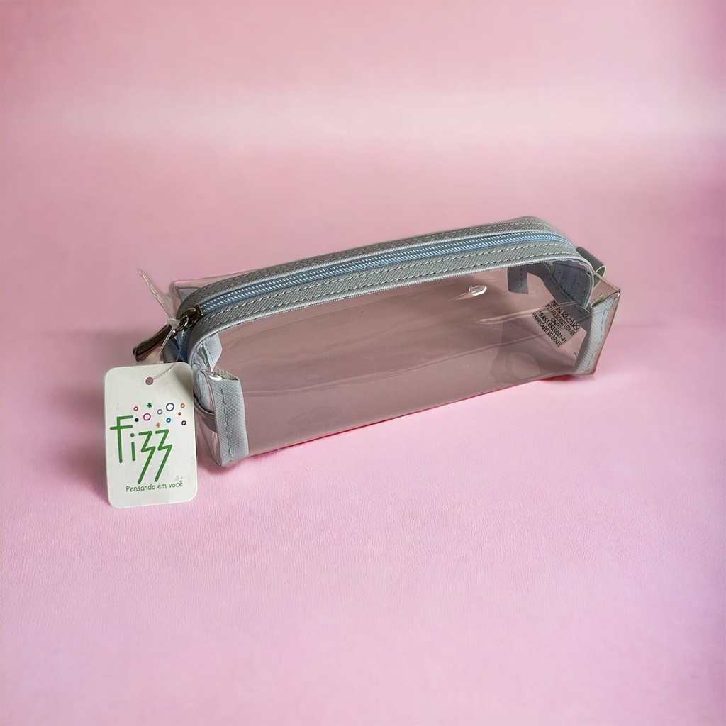 Estojo Transparente Baú Cristal FIZZ