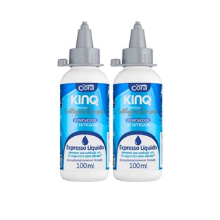 Kit 2 kinq Líquido Removedor de Cutícula Expresso 100ml Cora