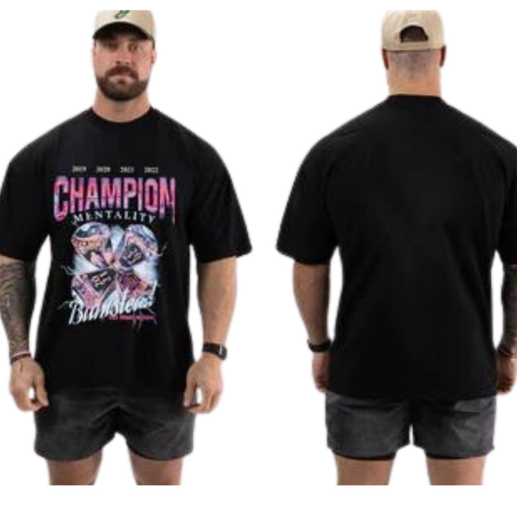 Camiseta Oversized Champion Lançamento Academia Treino Confortavel Unissex Blusao Maromba