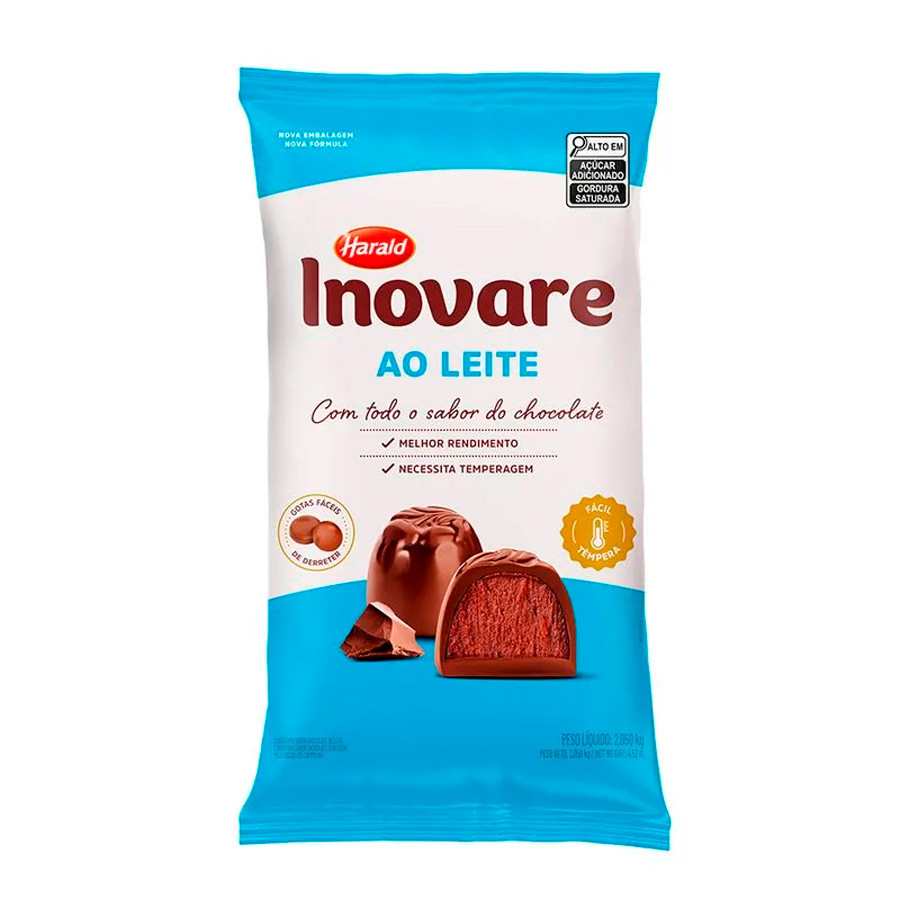 Inovare Gotas de Chocolate ao Leite - 2,05kg - 1 unidade - Harald - Rizzo