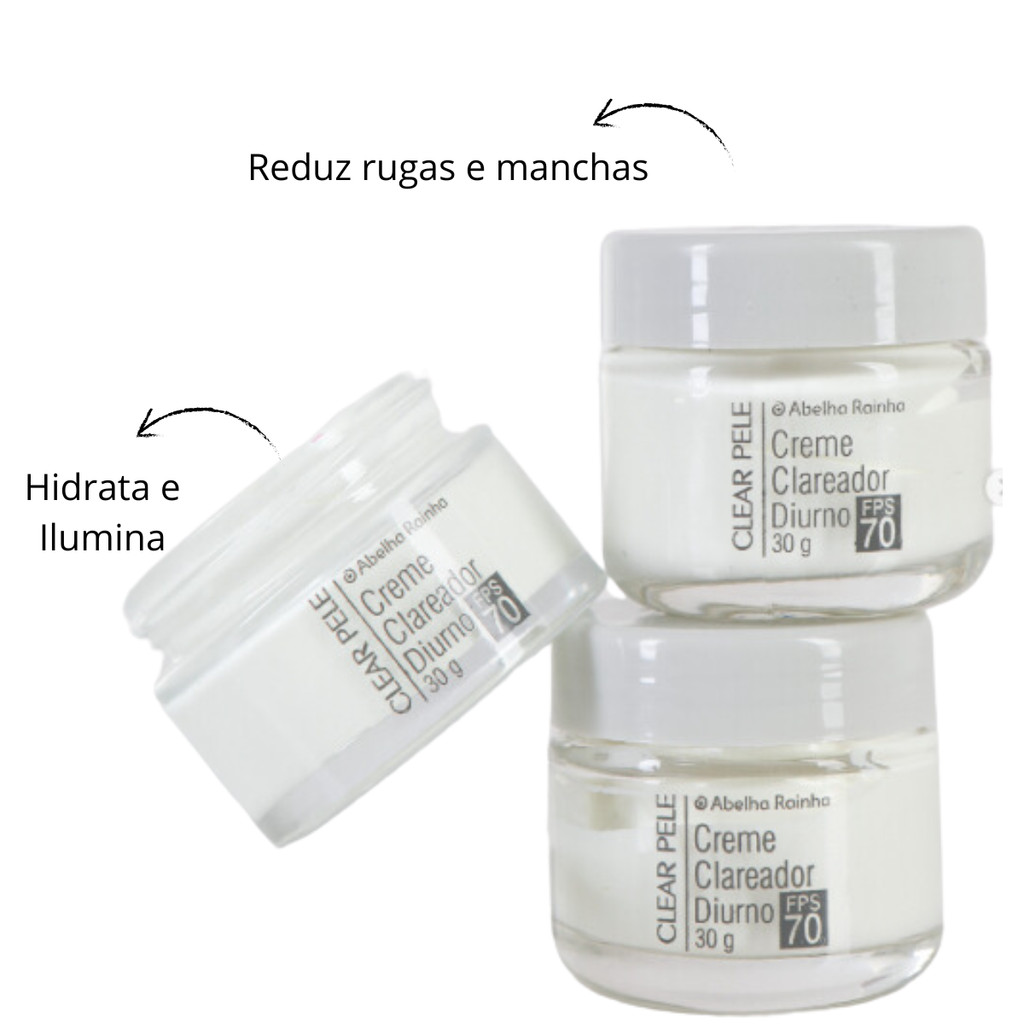 Creme Clareador Diurno Fps 70 Clear Pele - 30g