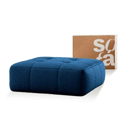 Apoio para os pés modular (Puff/Chaise) - Sofá na Caixa Em Boucle com 1 lugar 86cm