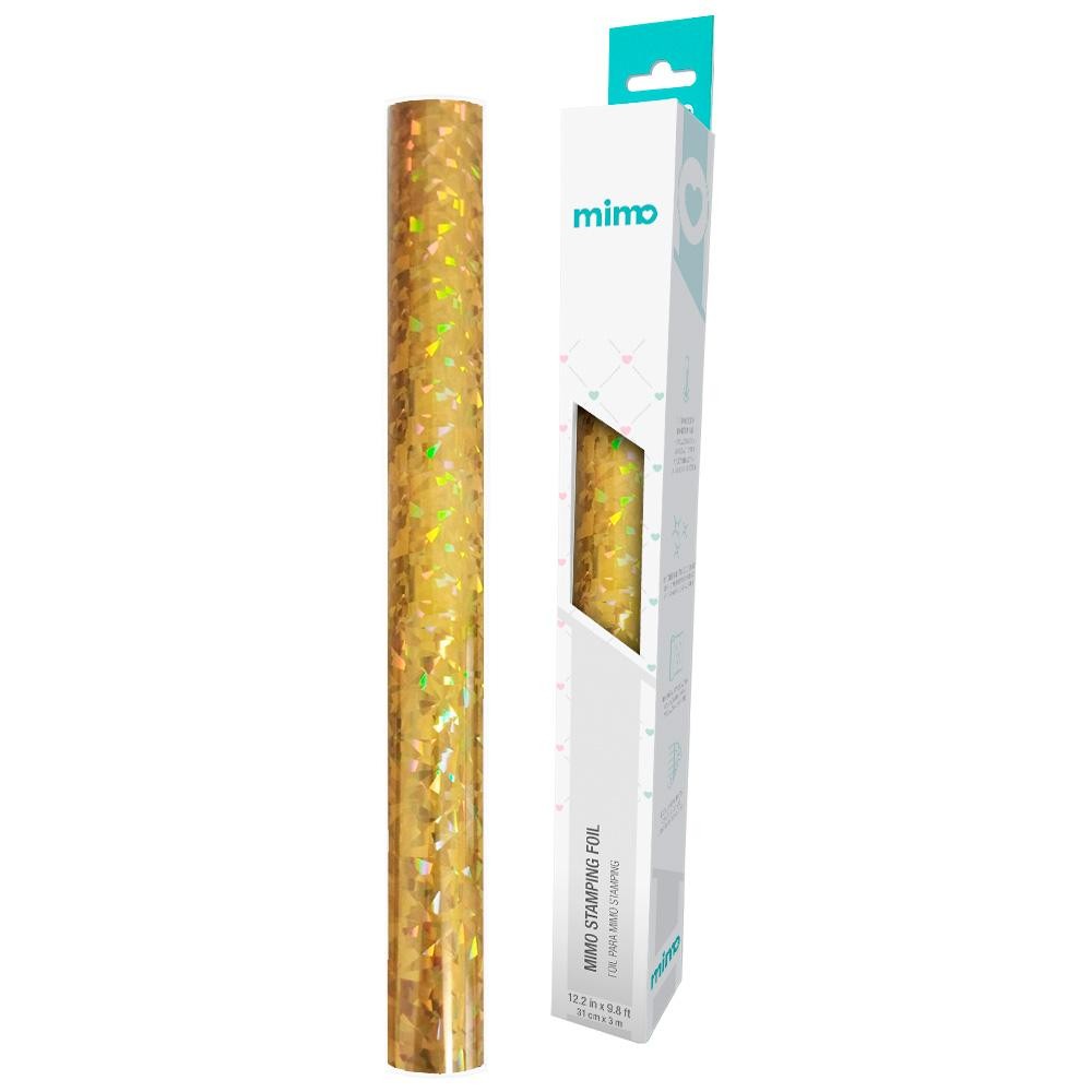 Foil Holográfico Dourado - Mimo - 30cm X 3,00 Metros em Oferta na Shopee