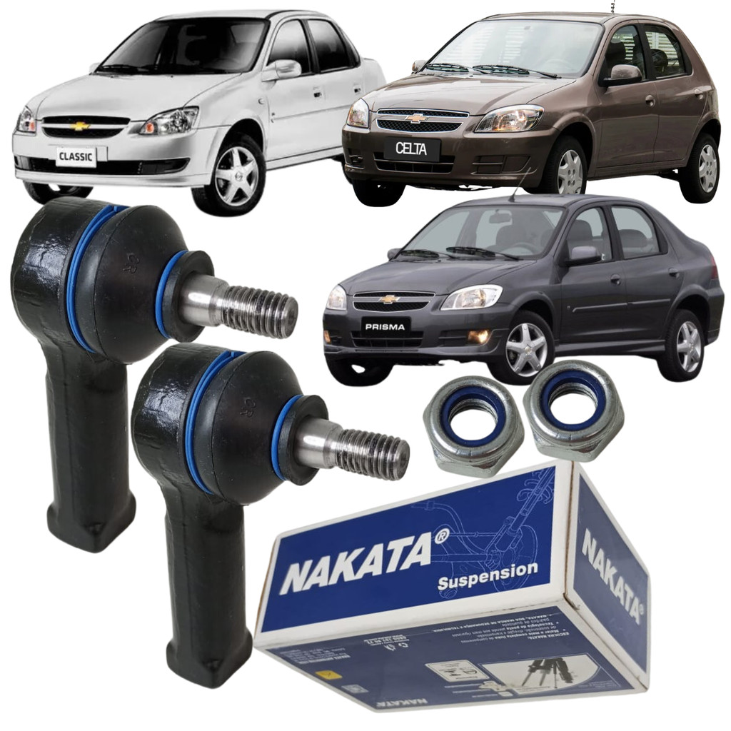 Par Terminal Direção Corsa Classic Celta Prisma Nakata em Oferta na Shopee