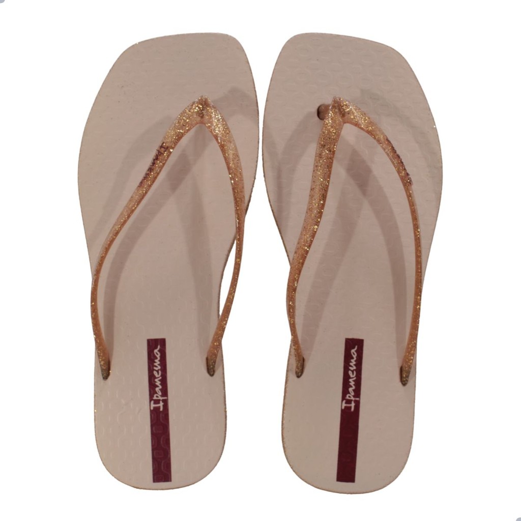 Chinelo Feminino Ipanema Edge Maxi Glow Rosa Glitter + NF