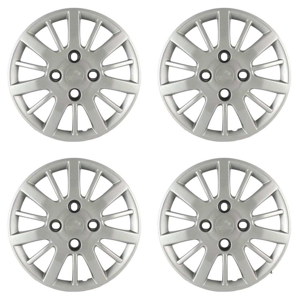 Calota Aro 14" cor Prata Mod Siena/Palio 09/10 (Jogo c/ 4 Calotas) Grid - 073CB-PTA-E