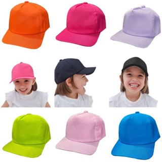 Boné Liso Infantil 1-10 Anos Unissex Colorido Para Menino E Menina Aba Curva Chapéu De Bebê em Oferta na Shopee