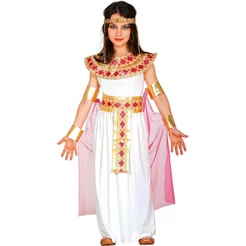 Fantasia Infantil pra Menina Vestido Cleópatra de Luxo pra Festa Teatro e Carnaval