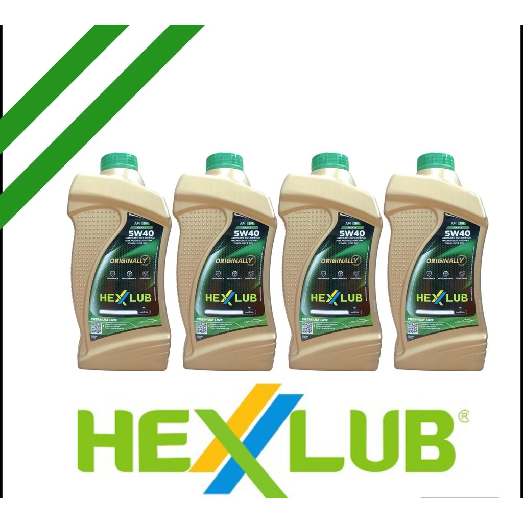 KIT 4 LITROS OLEO HEXXLUB 5W40 VOLKSWAGEN/AUDI/BMW/PEUGEOT/FIAT/PORSCHE/MERCEDES-BENZ/RENAULT/SUBARU