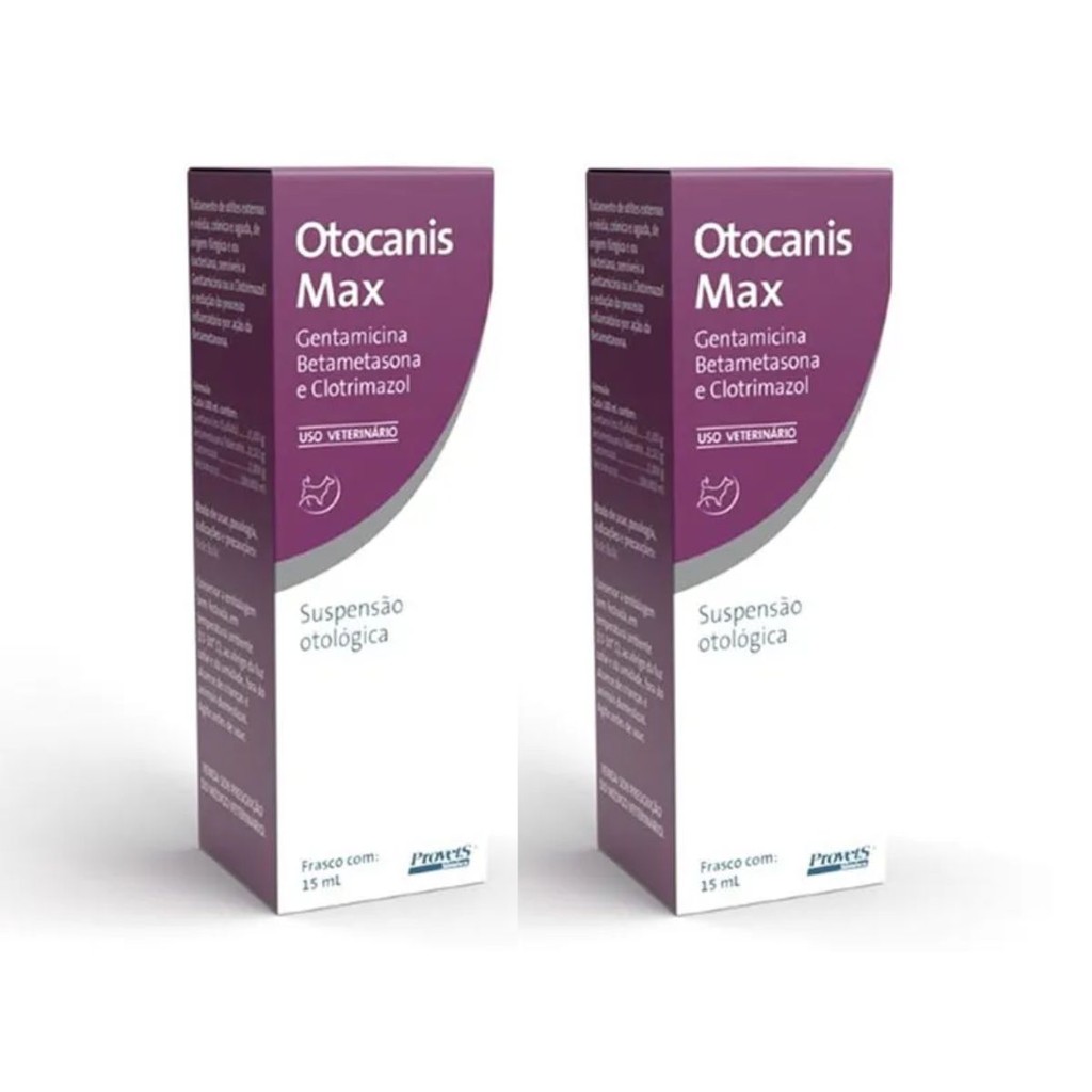 02 Otocanis Max 15ml Tratamento De Otites Dos Cães Provets - Pets