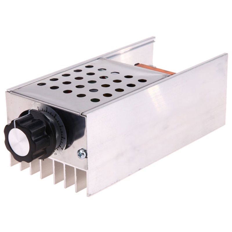 Regulador De Tensão SCR 220V 6000W , Dimmer Eletrônico E Controlador De Velocidade , Função De Termostato Com Capa Prote