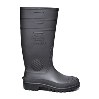 Bota de PVC Galocha Impermeável Cano Extra Longo Preta Sem Forro CA 28490 Calfor