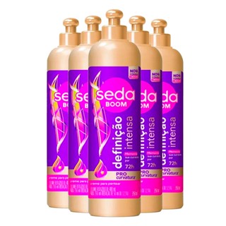 Kit Creme Para Pentear Seda Boom Pro Curvatura Definição Intensa 350ml 5 Unidades