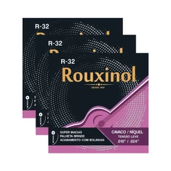 Kit 3 Encordoamento Cavaquinho Tensão Leve “0.24 R32 Rouxinol PRR32L
