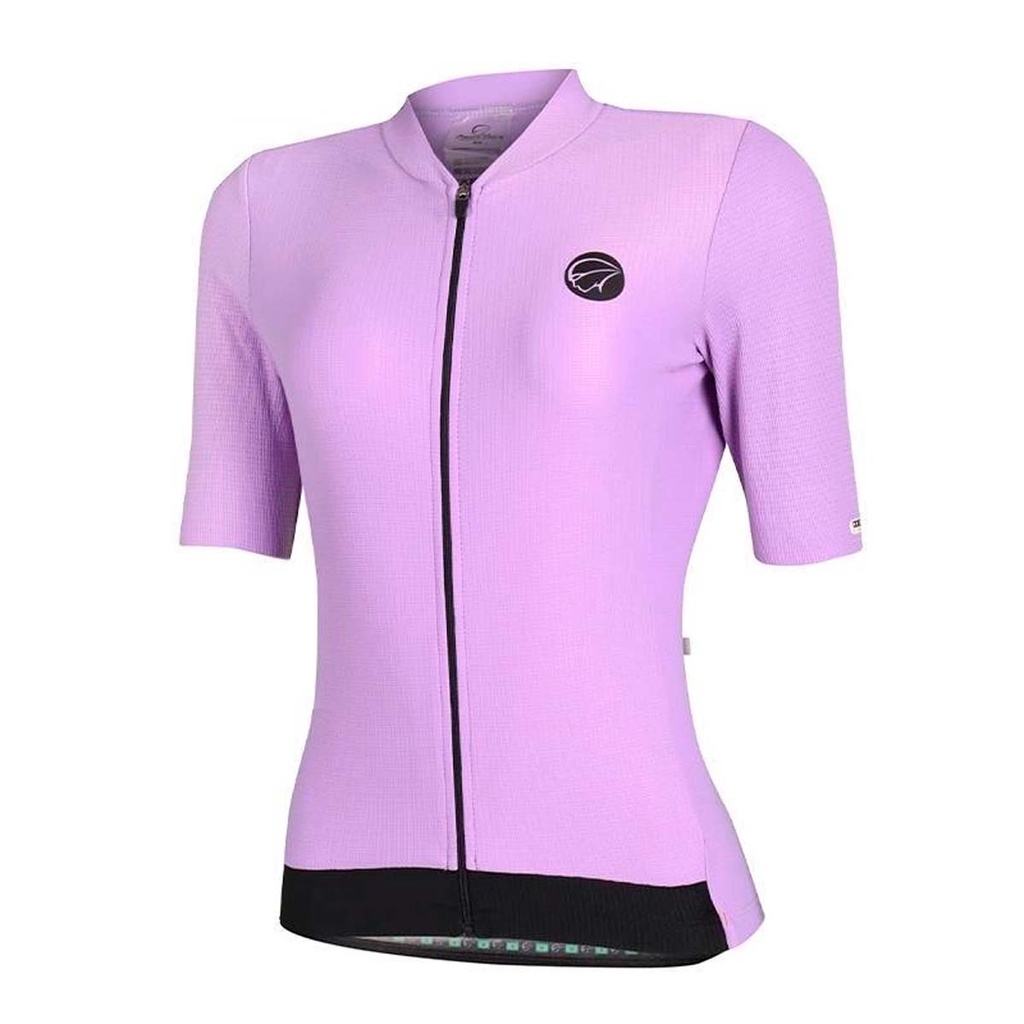 Camisa Mauro Ribeiro Feminina Fiber Lavanda Roxa Ciclismo Esporte Ciclista Proteção UV Bike Bicicleta Camiseta Esportiva Manga Curta