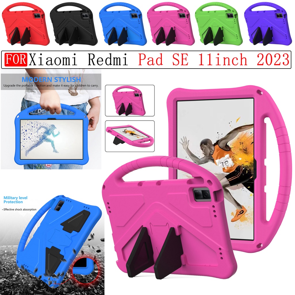 Para Xiaomi Redmi Pad SE 11 Polegadas 2023 Estojo Porta-cartoon Eva Handle Cover