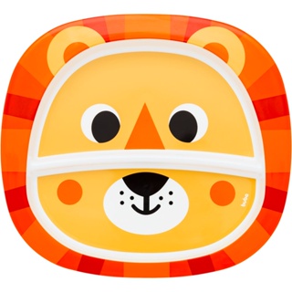 Prato Infantil Bubazoo Leão C/ Divisórias Introdução Alimentar Bebês 16289 Buba em Oferta na Shopee