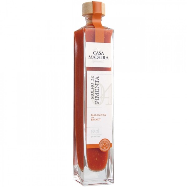 MOLHO DE PIMENTA CASA MADEIRA MALAGUETA COM BRANDY 50ML
