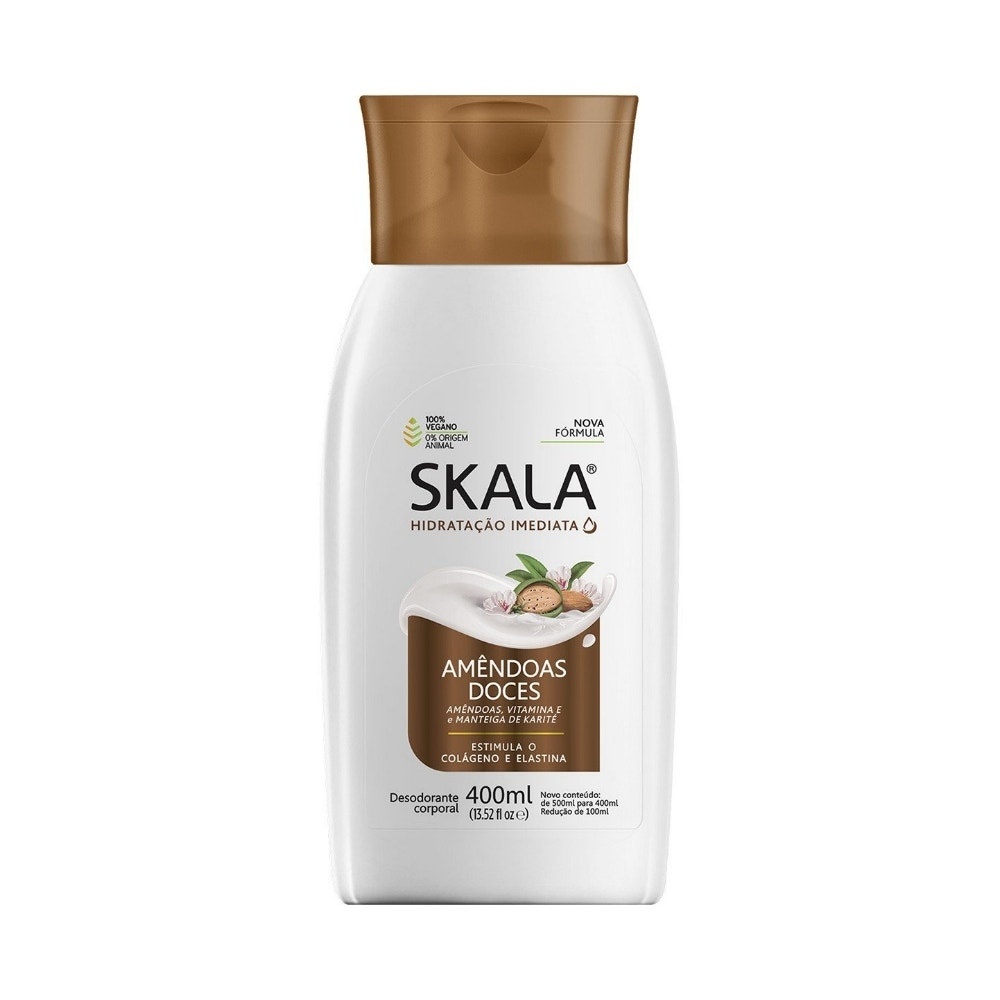 Loção Hidratante Corporal Skala Amêndoas Doce 400ml em Oferta na Shopee