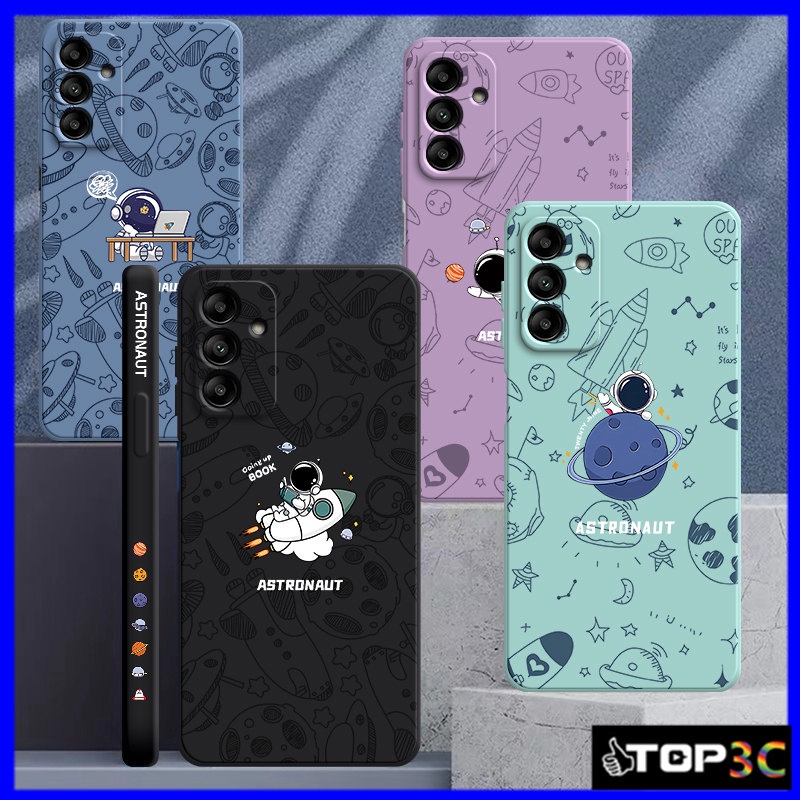 Capinha A55 5G Samsung A15 5g A25/A05S/S24/A14 A24 A34/A54 A04S/A13 A35 Plus Caixa Telefônica Para Astronauta Da Nasa TKA