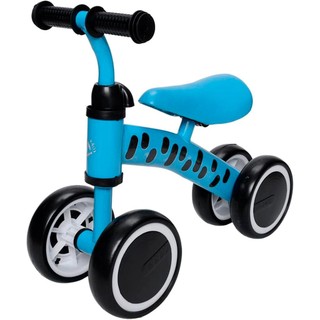 Bicicleta De Equilibrio 4 Rodas Sem Pedal Andador Para Bebes Motoca Azul Para Meninos - Zippy Toys