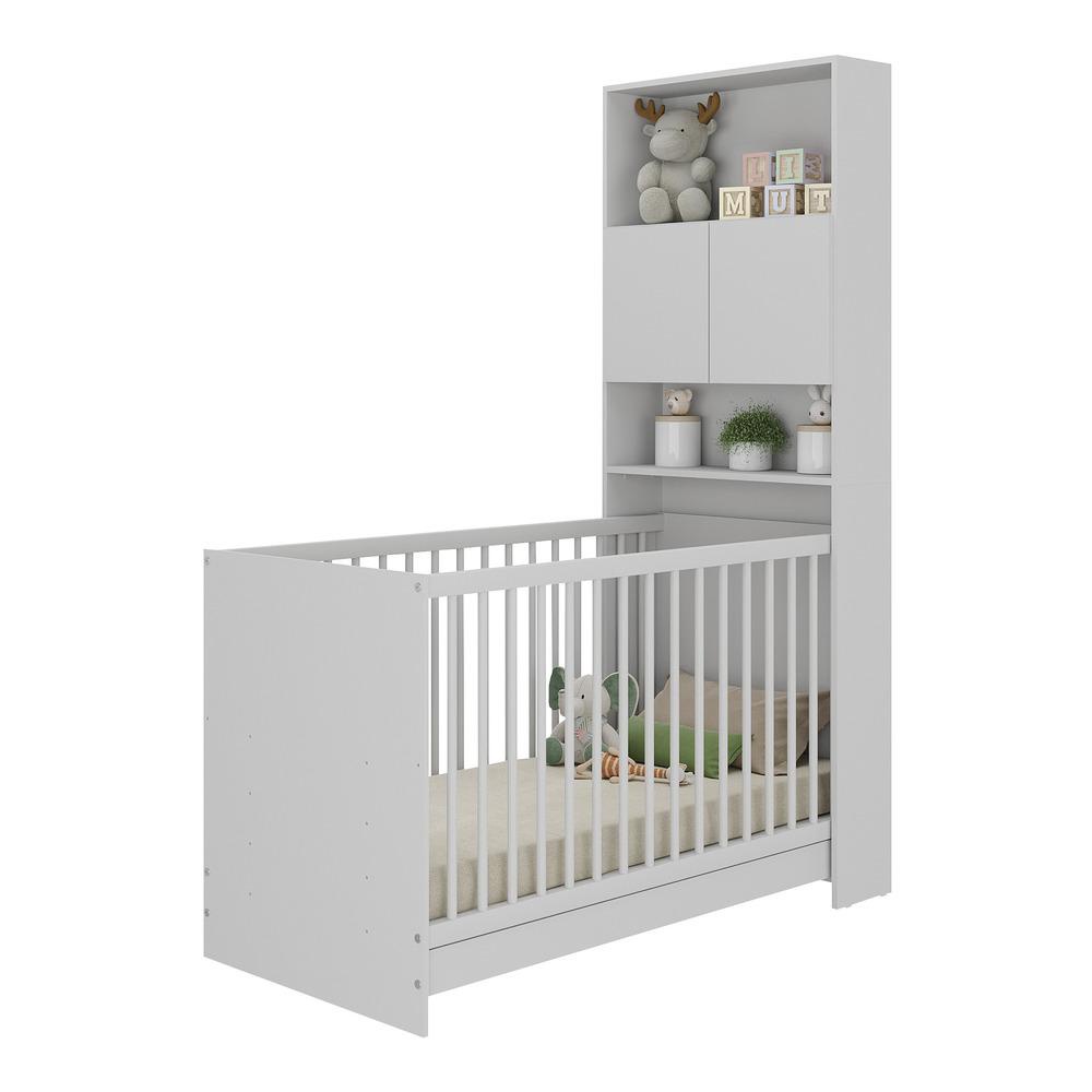 Berço 3 em 1 com Armário 2 Portas Multimóveis MP4143 em Oferta na Shopee