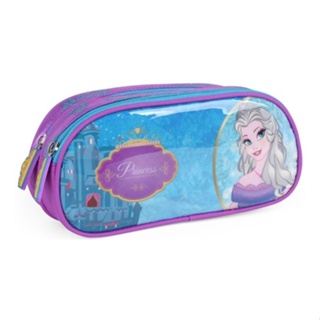 Estojo Duplo Princess - Luxcel - Ei31496ps Nome do desenho:Princesa;Cor:Lilás em Oferta na Shopee