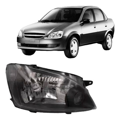 FAROL CORSA 2011/ CLASSIC (MASCARA NEGRA) LADO DIREITO em Oferta na Shopee