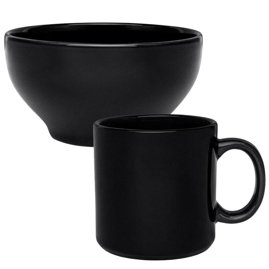 Jogo Lanche de 2 Peças Biona Donna Preto em Oferta na Shopee